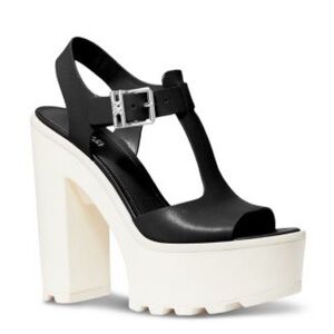 EUC Michael Kors Sinead Leather Platform Women's Sandals Size 7.5